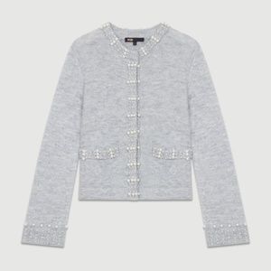 Maje pearl cardigan